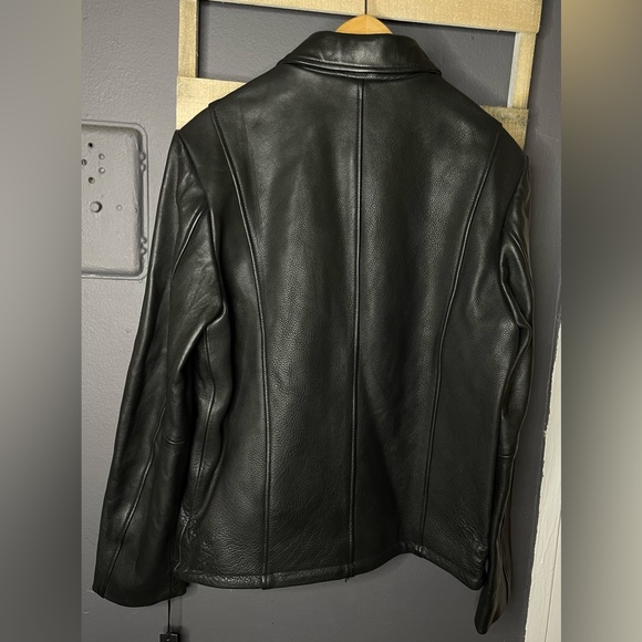 COPY - Men’s Karl Lagerfeld Motorcross Jacket 100% Genuine Leather New (Dead St… - Picture 5 of 15